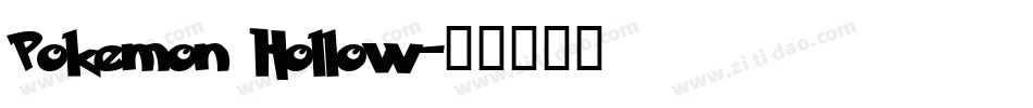 Pokemon Hollow字体转换